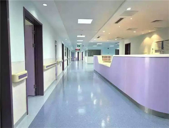 重慶某兒童醫院鋪設PVC地板案例